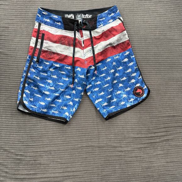 Pelagic The Wedge Board Shorts Men 30 Beach Weekend Vacation Outdoor 10" Inseam - Picture 1 of 8